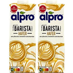 Alpro Lot de 2 boissons à l'avoine Barista 1 l Oat avoine 100 % végétale pour faire mousser le café, les shakes et les smoothies - Publicité