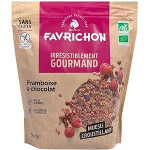 Génerique FAVRICHON Muesli croustillant Framboise Chocolat 500g Vente à l'unité meilleure offre - Publicité