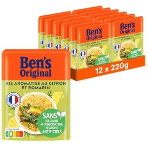 BEN'S ORIGINAL Riz Citron et Romarin 2mn (12x220g) - Publicité