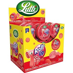 Lutti Roll'Up Fraise 29g - Publicité