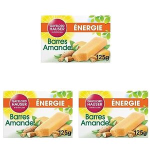 GAYELORD HAUSER Barres Energétiques Amande Source de Vitamines E, B1 et B3-3 Paquet de 5 Barres Individuelles - Publicité