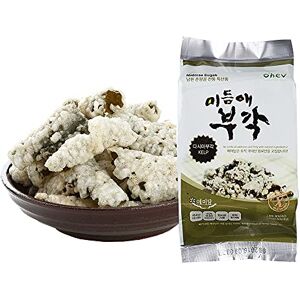 Antique Algues Doux Riz Croustilles Kelp Saveur Morsures Crunch Snack coréen 1,41 Ounce (Pack de 8) Non-GMO sans Gluten 0G Sucre Taille: 7,4"x 4,1" x 2,6" D H (18,9 x 10,4 x 6,5 cm) - Publicité