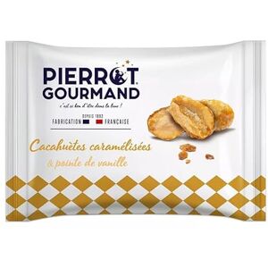 PIERROT GOURMAND Les Pépites sachet 45g cacahuètes caramélisées & pointe de vanille - Publicité