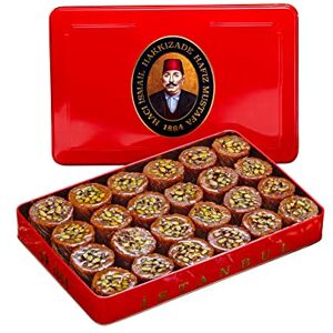 HAFIZ MUSTAFA 1864 ISTANBUL Baklava Pastry Box Baked Baklava Dessert Snacks Made from Fresh Phyllo Dough Sheets, Pistachio, Hazelnut, Walnut Turkish Sweets Tray Gift Ideas for Birthday, Christmas - Publicité