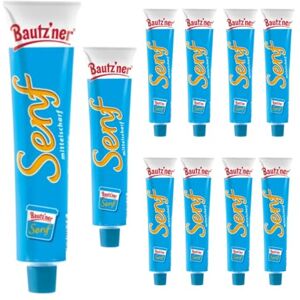 Pufai Lot de 10 tubes de moutarde moyennement aiguisée (100 ml) - Publicité