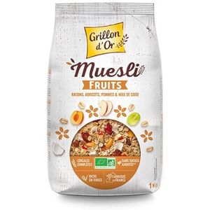 MUESLI FRUITS 1KG, GRILLON D'OR, UNITÉ - Publicité