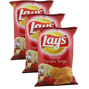 Lay's Chips de pommes de terre, la tomate espagnole tango, 52 grammes inde. Lot de 3. Végétarien - Publicité