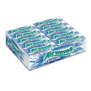 AirWaves Chewing-gum Menthol Extrême sans sucres Grand format contenant 30 paquets de 10 dragées 420g - Publicité