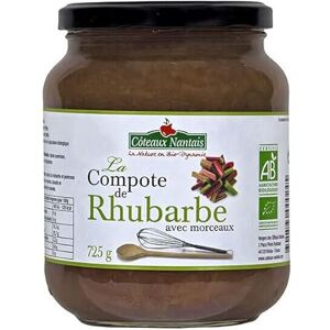 COMPOTE DE RHUBARBE 725G, CÔTEAUX NANTAIS, UNITÉ - Publicité