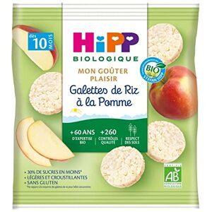 HiPP Mon Goûter Plaisir Galettes de Riz à la Pomme dès 10 Mois Bio 30 g - Publicité