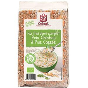 Epicerie salée CELNAT Mélange Riz Thaï Demi-Complet, Pois Cassés, Pois Chiches 500G - Publicité