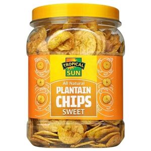 DhaTropical Sun Plantain Chips Bonbons en pot 1 x 450 g - Publicité