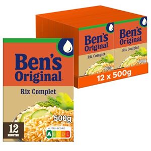 BEN'S ORIGINAL Riz Complet Vrac 12 minutes (12x500g) - Publicité