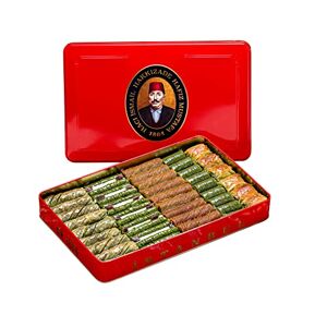 HAFIZ MUSTAFA 1864 ISTANBUL Baklava Pastry Box Baked Baklava Dessert Snacks Made from Fresh Phyllo Dough Sheets, Pistachio, Hazelnut, Walnut Turkish Sweets Tray Gift Ideas for Birthday, Christmas - Publicité