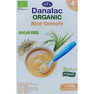 Danalac Bio Céréales de Riz Biologique pour Bébé 200 g de Porridge Sans Sucres 4 Mois et Plus (Lot de 1) - Publicité