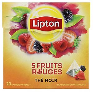 Lipton Thé 5 Fruits Rouges, Label Rainforst Alliance, 20 sachets - Publicité