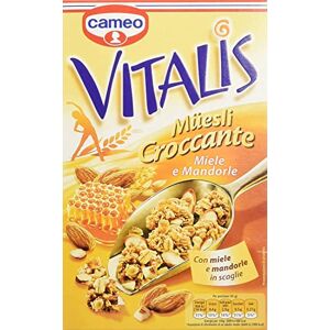 Cameo 6 x  Vitalis Muesli Croccante mile e mandorle céréales miel, amandes 300 g - Publicité