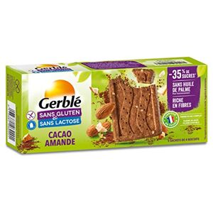 Gerblé Biscuits Cacao amandes, Sans gluten & Sans lactose, 12 biscuits, 150 g, 216664 - Publicité