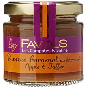 Favols Compotes de Fruits Pomme Caramel au Beurre Salée 120 g Lot de 6 - Publicité