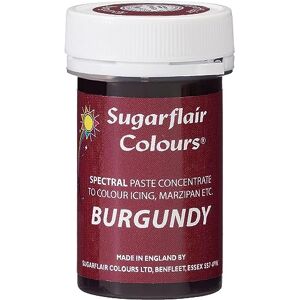 Sugarflair BURGUNDY Paste Gel Edible Food Colouring Colour Icing Quality - Publicité