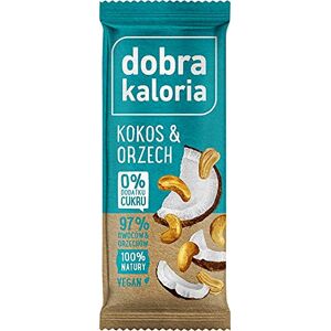 Dobra Kaloria Barre de fruits à la noix de coco et aux noix 35 g - Publicité