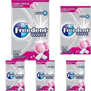 Freedent White Bubble 5x10 Dragées 70g (Lot de 5) - Publicité
