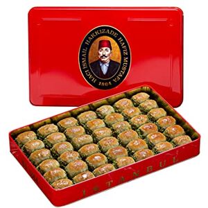 HAFIZ MUSTAFA 1864 ISTANBUL Baklava Pastry Box Baked Baklava Dessert Snacks Made from Fresh Phyllo Dough Sheets, Pistachio, Hazelnut, Walnut Turkish Sweets Tray Gift Ideas for Birthday, Christmas - Publicité