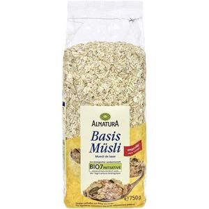 ALNATURA Muesli De Base 750g Flocons d'Avoine, Fruits Secs & Graines Bio Petit Déjeuner Sain & Équilibré pour Toute la Famille Lot De 4 Vendu Par Lot - Publicité