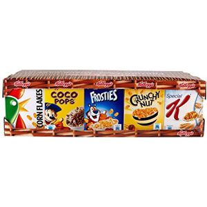 KELLOGG'S Assortiment de Céréales 35 mini pack Special K/Corn Flakes/Coco Pops/Frosties/Crunchy Nut 35 x 34 g - Publicité