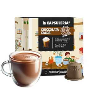 La Capsuleria CHOCOLAT CHAUD (240 Capsules) compatible avec Nespresso, Lot de 24 x 10 Capsules (240 portions tot) - Publicité