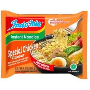 Indomie Noedels 5x75 gram Special Chicken Flavour doos 8 stuks - Publicité