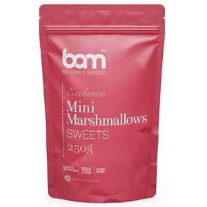 BAM Mini Marshmallows, Cake Sprinkles, Idéal pour la décoration de gâteaux, Rose, Crème et Blanc, 250 g - Publicité