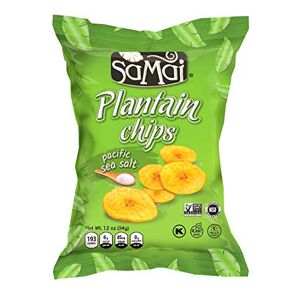 Samai Plantain Chips, Pacific Sea Salt, 1.2 Ounce (Pack of 60) - Publicité