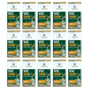 Venessa VIC 100 S Lot de 15 paquets de café instantané soluble 15 x 500 g – Café torréfié, doux et rond au goût – Café de qualité supérieure pour distributeurs automatiques de distribution, - Publicité