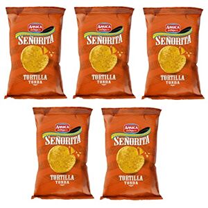 Italian Gourmet E.R. Amica Chips Señorita Tortilla Tonda Lot de 5 collations de maïs salées 185 g - Publicité