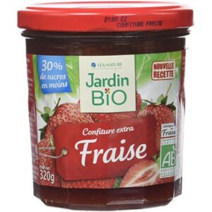 Jardin BiO étic Confiture extra fraise bio Sucré Certifié AB Bocal de 320g - Publicité