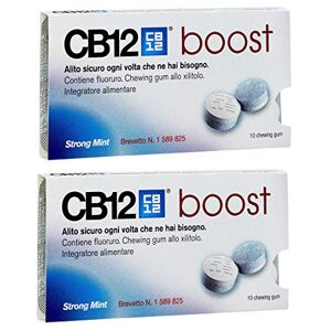 CB12 Boost Chewing-gum sans sucre au goût de menthe forte - Publicité