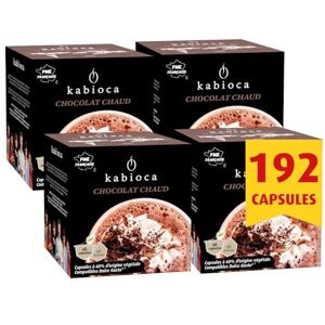 Kabioca Pack 12x16 Capsules compatibles aux machines Nescafé Dolce Gusto Chocolat Chaud (192 capsules végétales pour préparation) - Publicité