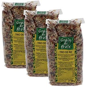 Grain de Frais Lot 3x Trio de riz  paquet 500g - Publicité