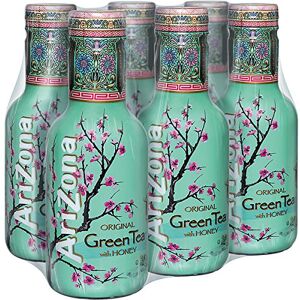 Arizona Original Green Tea With Honey (6 X 500ml) - Publicité