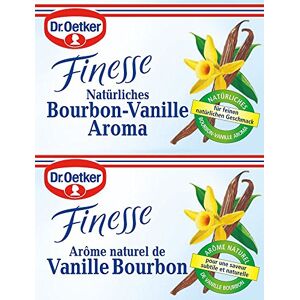 Dr. Oetker Finesse Natural bourbon-vanilla aroma (Finesse Natürliches Bourbon-Vanille Aroma)   Poids Total 10 grams - Publicité