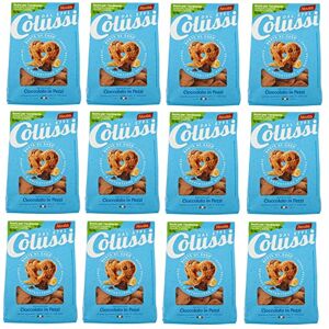 Colussi Lot de 12 biscuits au beurre  Biscotti Frollino con Cioccolato avec pépites de chocolat 300 g - Publicité