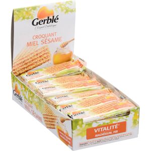 Gerblé croquant au miel et au sésame - Barre de 27 g - Lot de 18 Anthracite