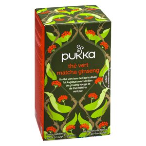 Pukka Thé vert Matcha Ginseng - boîte de 20 sachets Anthracite