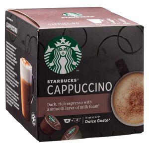 Capsules de cafe Starbucks Dolce Gusto Cappucino - Boîte de 24 Blanc