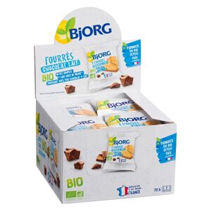Bjorg Fourrés chocolat au lait Bio Bjorg - Sachet de 50 g - Lot de 20