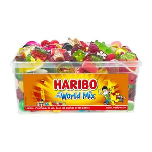 Bonbons World Mix Haribo - Boîte de 900 g Corail - Publicité