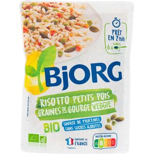 Plat cuisine risotto petit pois et graines de courge bio Bjorg - Sachet de 250 g