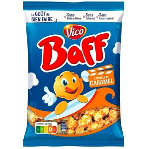 Pop corn au caramel Baff Vico - Sachet de 100 g Bleu - Publicité