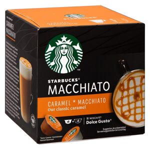 Starbucks Capsules de café Starbucks Dolce Gusto Macchiato caramel - Boîte de 24